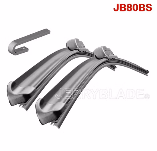 Jb80BS Hook Flat Wiper, Universal Beam Blade Soft Frameless Windscreen Wiper Car Wiper Auto Parts Car Accessories Windshield Wiper Premium Natural Rubber