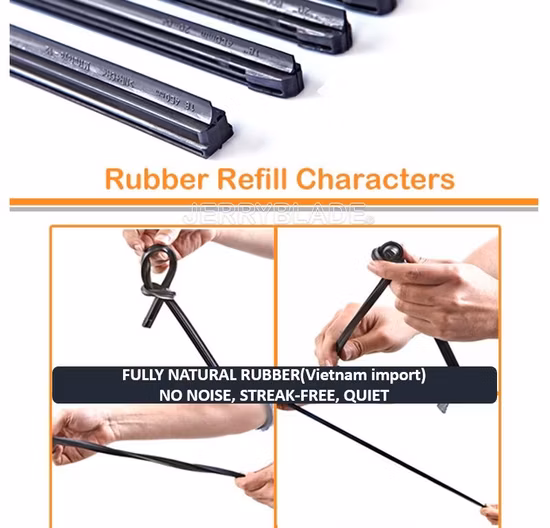 OEM Factory Supply Hybrid Car Wiper Blade Wholesale Front Windscreen Soft Flat Frameless Universal Hybrid Universal Windshield Wipers Blade Best Seller Jb200h